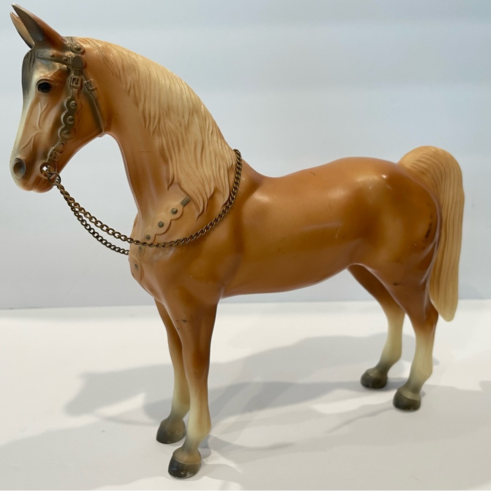 Vintage Breyer Western Palomino Horse #57 Chain Reins Gold Usa